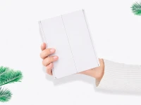 Verk 27635 Skladacie kozmetické zrkadlo so stojanom a LED osvetlením, biele