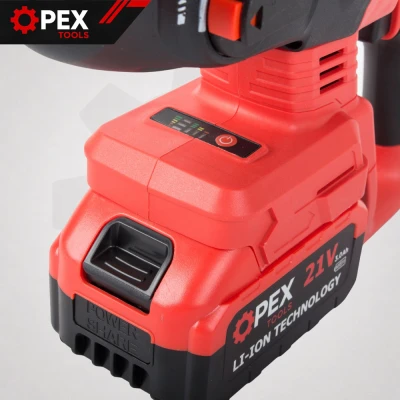Opex Tools 28008 Akumulátorové vrtací kladivo SDS + 21 V - 2x 3 Ah Li-Ion, kufr