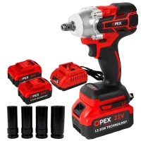 Verk 28009 Akumulátorový rázový utahovák 21 V - 350 Nm, 2x 3 Ah Li-Ion