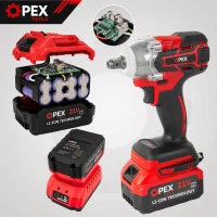 Verk 28009 Akumulátorový rázový utahovák 21 V - 350 Nm, 2x 3 Ah Li-Ion