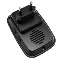 RealG RC-K-2382 Bezdrátový domovní zvonek IP44, 300 m, 60 melodií, černý