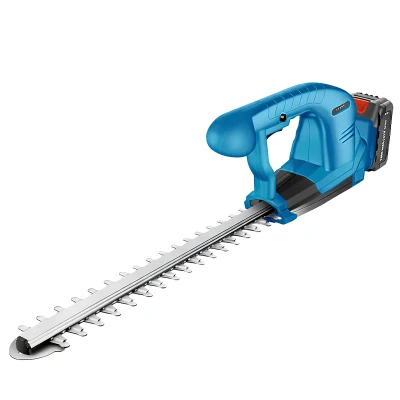 RealG RC-K-2312 Akumulátorové nožnice na živý plot 21 V, rezačka 38 cm, 2x akumulátor, modré
