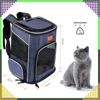 RealG RC-K-744 Prepravný batoh pre psov a mačky s ventiláciou, nosnosť 7 kg, 42 x 33 x 28 cm