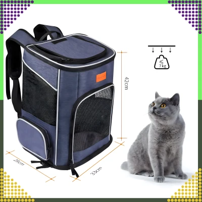 RealG RC-K-744 Prepravný batoh pre psov a mačky s ventiláciou, nosnosť 7 kg, 42 x 33 x 28 cm