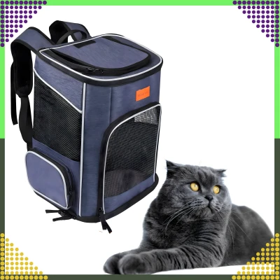 RealG RC-K-744 Prepravný batoh pre psov a mačky s ventiláciou, nosnosť 7 kg, 42 x 33 x 28 cm