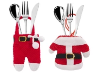 Vánoční dekorace na stůl - obal na příbory  Santa Claus