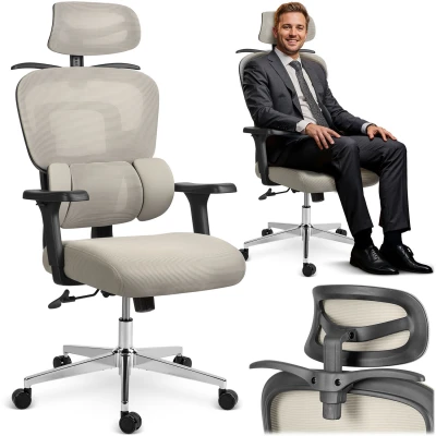 Sofotel 2491 Talin ergonomické kancelářské křeslo z mikrosíťoviny - šedé