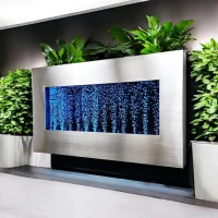 RealG RC-K-2506 Zavesená bublinková vodná stena s LED RGB osvetlením 95 x 55 x 11,5 cm