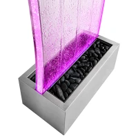 RealG RC-K-2502 Volně stojící bublinková vodní stěna s LED RGB osvětlením 183 x 50,5 x 28 cm