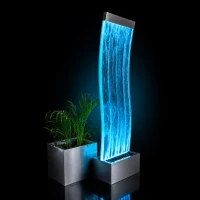 RealG RC-K-2502 Volně stojící bublinková vodní stěna s LED RGB osvětlením 183 x 50,5 x 28 cm