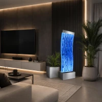 RealG RC-K-2502 Volně stojící bublinková vodní stěna s LED RGB osvětlením 183 x 50,5 x 28 cm