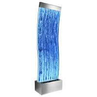 RealG RC-K-2502 Volně stojící bublinková vodní stěna s LED RGB osvětlením 183 x 50,5 x 28 cm