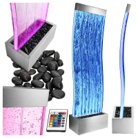 RealG RC-K-2502 Volně stojící bublinková vodní stěna s LED RGB osvětlením 183 x 50,5 x 28 cm