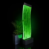 RealG RC-K-2502 Volně stojící bublinková vodní stěna s LED RGB osvětlením 183 x 50,5 x 28 cm