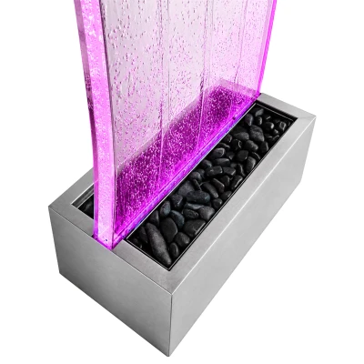 RealG RC-K-2502 Volně stojící bublinková vodní stěna s LED RGB osvětlením 183 x 50,5 x 28 cm