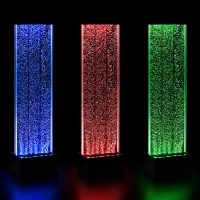 RealG RC-K-2503 Volně stojící bublinková vodní stěna s LED RGB osvětlením 150 x 39 x 26 cm