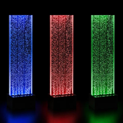 RealG RC-K-2503 Volně stojící bublinková vodní stěna s LED RGB osvětlením 150 x 39 x 26 cm