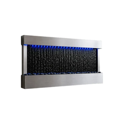 RealG RC-K-2507 Nástěnná kaskádová vodní stěna s LED RGB osvětlením 120 x 60 cm