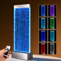 RealG RC-K-2504 Samostatne stojaca vodná stena s bublinkami a LED RGB osvetlením 183 x 50,5 x 28 cm