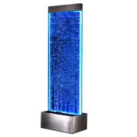 RealG RC-K-2504 Samostatne stojaca vodná stena s bublinkami a LED RGB osvetlením 183 x 50,5 x 28 cm