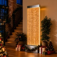 RealG RC-K-2504 Samostatne stojaca vodná stena s bublinkami a LED RGB osvetlením 183 x 50,5 x 28 cm