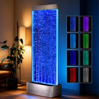 RealG RC-K-2504 Samostatne stojaca vodná stena s bublinkami a LED RGB osvetlením 183 x 50,5 x 28 cm