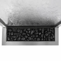 RealG RC-K-2508 Dizajnová vodná stena s LED RGB osvetlením, sklenená, 150 x 45 cm