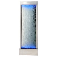 RealG RC-K-2508 Dizajnová vodná stena s LED RGB osvetlením, sklenená, 150 x 45 cm