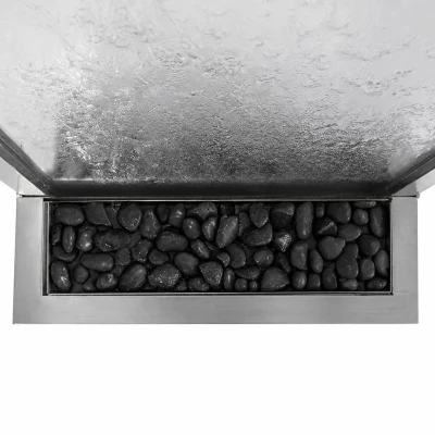RealG RC-K-2508 Dizajnová vodná stena s LED RGB osvetlením, sklenená, 150 x 45 cm