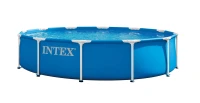 INTEX 26702ND Záhradný kruhový bazén s rámom 305 x 76 cm s čerpadlom, modrý