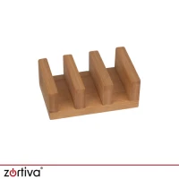 Zortiva 28065 Sada bambusových krájecích prkének se stojanem 3 ks