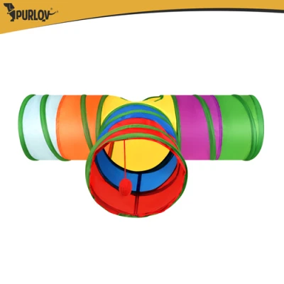 Purlov 27851 Sada hračiek pre mačky s tunelom 80 cm, XXL, 24 ks