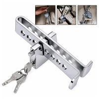 RealG RC-K-2446 Zámek pedálů spojky a brzdy do auta, ocelový, 19,5 x 8,5 cm