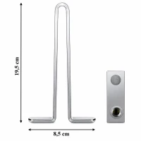 RealG RC-K-2446 Zámek pedálů spojky a brzdy do auta, ocelový, 19,5 x 8,5 cm