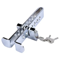 RealG RC-K-2446 Zámek pedálů spojky a brzdy do auta, ocelový, 19,5 x 8,5 cm