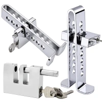 RealG RC-K-2446 Zámek pedálů spojky a brzdy do auta, ocelový, 19,5 x 8,5 cm