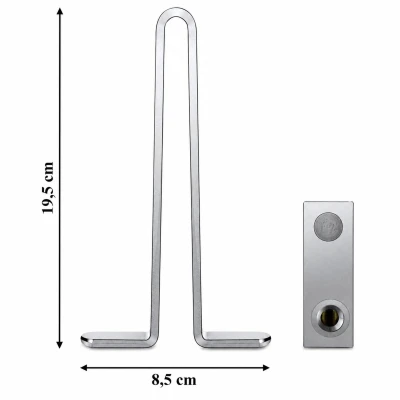 RealG RC-K-2446 Zámek pedálů spojky a brzdy do auta, ocelový, 19,5 x 8,5 cm