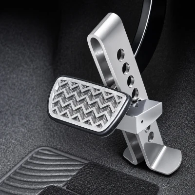 RealG RC-K-2446 Zámek pedálů spojky a brzdy do auta, ocelový, 19,5 x 8,5 cm