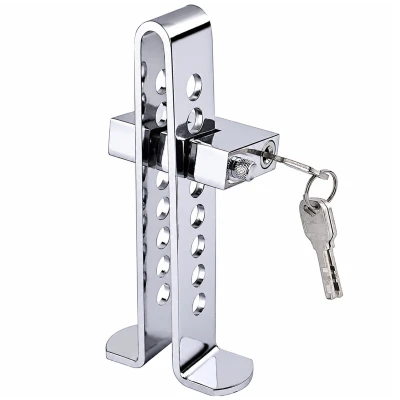 RealG RC-K-2446 Zámek pedálů spojky a brzdy do auta, ocelový, 19,5 x 8,5 cm