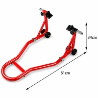 RealG RC-K-2441 Servisný stojan na motocykel predok/zadok, nastaviteľný, 450 kg, univerzálny
