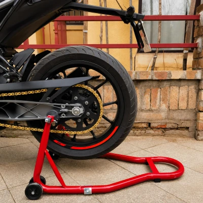 RealG RC-K-2441 Servisný stojan na motocykel predok/zadok, nastaviteľný, 450 kg, univerzálny