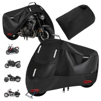 RealG RC-K-2443 Ochranná plachta na motorku XXXL 265 x 105 x 125 cm, černá