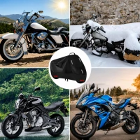 RealG RC-K-2443 Ochranná plachta na motorku XXXL 265 x 105 x 125 cm, černá