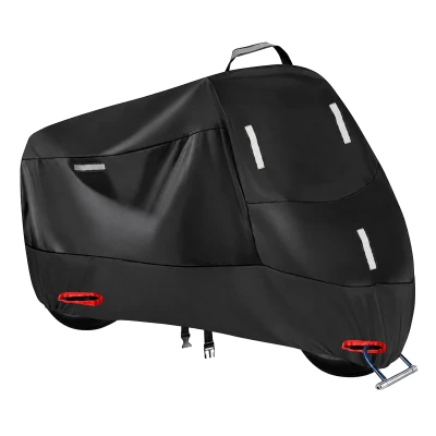 RealG RC-K-2443 Ochranná plachta na motorku XXXL 265 x 105 x 125 cm, černá