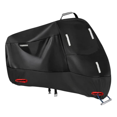 RealG RC-K-2443 Ochranná plachta na motorku XXXL 265 x 105 x 125 cm, černá