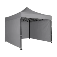 Plonos PL-300 Zahradní stan nůžkový 3 x 3 m, 3 bočnice, šedý