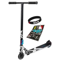 SOKE 1511 Freestylová kolobežka XTR Phantom Chrome Edition, strieborná a čierna