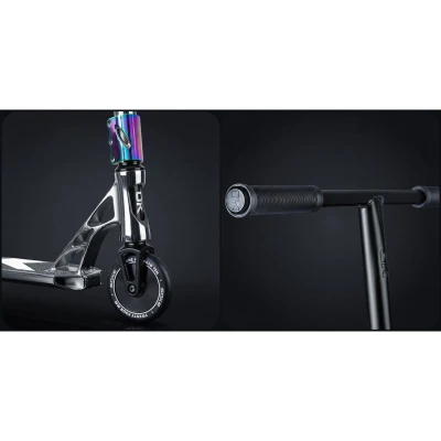 SOKE 1511 Freestylová kolobežka XTR Phantom Chrome Edition, strieborná a čierna