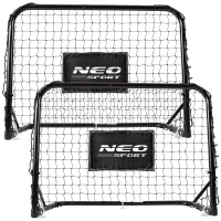Neo-Sport NS-486 Sada přenosných fotbalových branek 60 x 45 x 25 cm, 2 ks, černé