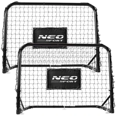 Neo-Sport NS-486 Sada přenosných fotbalových branek 60 x 45 x 25 cm, 2 ks, černé
